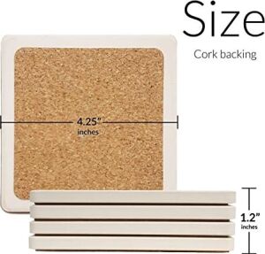 Coasterstone Ennis Pencere Bardak Altlığı Seti, Çok Renkli