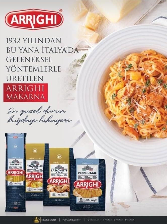 Arrıghı Tortiglioni 24 (Rigatoni) 500 gr