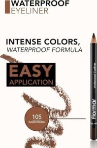 Suya Dayanıklı Mat Göz Kalemi (Kahve) - Waterproof Eyeliner - 105 Warm Brown - 8690604109050