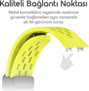 Band 10-9-8 ile Uyumlu Delikli Tasarım Air Loop Silikon Kordon Manyetik Toka Mekanizmalı Nefes Alabilirlik Sağlayan Deformasyona Karşı Dayanıklı Yumuşak Saat Kayışı