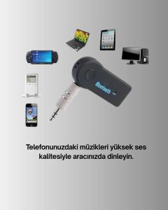 Taşınabilir Bluetooth Aux Araç Müzik ve Konuşma Kiti
