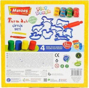 ERN-588 Heroes Orta Kutulu Çiftlik Oyun Hamuru Seti