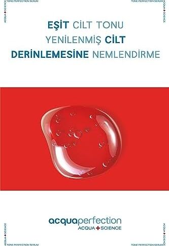 Acqua Perfection 10% Aha + 2% Bha Yenileyici & Canlandırıcı ve Cilt Tonu Eşitleyici Kırmızı Exfoliating Peeling Serum (Gözenek ve Ölü Hücre Temizleyici Etkili) 30ML, Cilt Pürüzsüzleştirici Etki