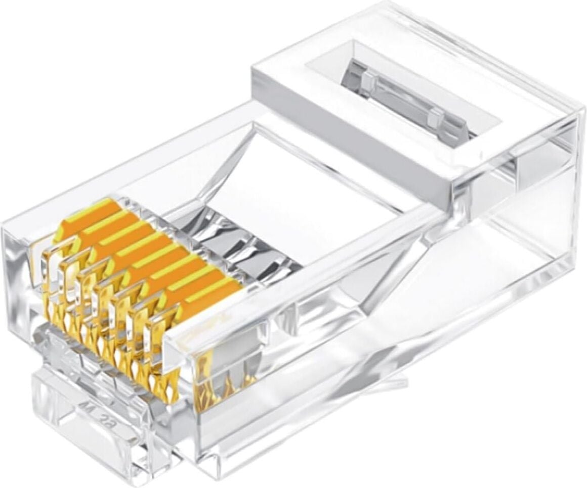 CAT5E RJ45 Jack 8P8C Ethernet Konnektörü Altın Kaplama 102 Adet