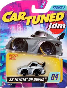 Cartuned Jdm Seri 2 2022 gr Supra, Gri, Metal Gövde, Biriktirilebilir Oyuncak Araba