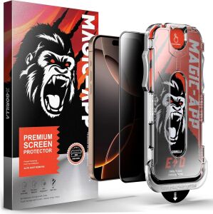 X-Gorilla iPhone 12/12 Pro Hayalet Ekran Koruyucu | Gizlilik Filtreli & 9h Kırılmaz | Tam Kaplama Tozsuz Uygulama