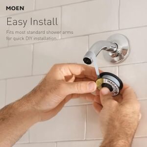 (2.5 Gpm, Chrome) -  S6345 Velocity Two-Function 20CM - 1.3cm Diameter Spray Rainshower Showerhead, Chrome