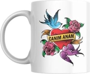 Canım Anam Baskılı Kupa Bardak Hediyelik Çay Kahve Kupası