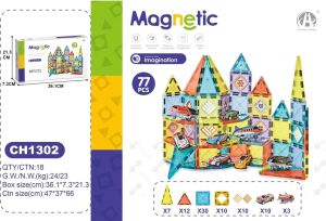5,5cm Manyetik Bloklar 77 Parça
