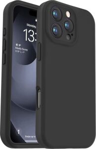 iPhone 16 Pro Max Uyumlu Içi Kadife Lansman Liquid Silicone Kılıf Şok Emici Full Kasa Koruma Sağlayan Kılıf (IPHONE_16_PRO_MAX)