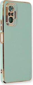 Xiaomi Redmi Note 10 Pro Için Kılıf Olive Plated Yeşil [redmi Note 10 Pro ile Uyumlu Kılıf - Yeşil]