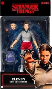 Stranger Things Eleven Upside Down Collector Figürü - 15,5 cm Yumuşak Iyi Giysiler ve Benzersiz Aksesuarlarla Son Derece Detaylı Figür