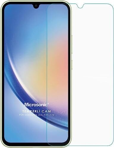 Galaxy A34 Tempered Glass Cam Ekran Koruyucu