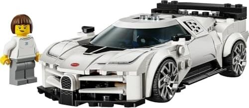 Bugatti Centodieci 77240 – 9 Yaş ve Üzeri Çocuklar Için Koleksiyonluk Model Araba, Detaylı Yarış Arabası ve Sürücü Figürüyle Oyun ve Sergileme Yapım Seti (291 Parça)