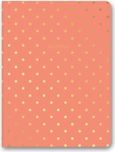 Puantiyeli Mini Defter Çizgili Mercan 14X20 cm