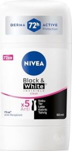 Kadın Stick Deodorant & Invisible Clear 72 Saat Anti-Perspirant Koruma, 50 ml