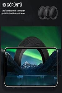 Apple iPhone 13 Alüminyum Alaşım Temperli Cam Kamera Lens Koruyucu - Mavi