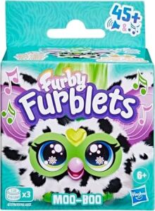 Furby Furblets Moo-Boo Mini Friend, Kızlar ve Erkekler Için Elektronik Peluş Oyuncaklar, Inek, Siyah ve Beyaz, Mobilya Konuşuyor ve Müzik Çalar, Seri 5, Okula Dönüş Hediyeleri, 6 Yaş ve Üzeri