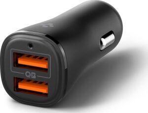 30W Usb-A 2 Port Araç Içi Hızlı Şarj Aleti 18W + 12W Akım Korumalı Güç Adaptörü Çakmaklık iPhone & Android & iPad Type-C Pd EV302 - ACP08700