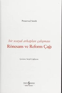 Rönesans ve Reform Çağı: Bir Sosyal Arkaplan Çalışması