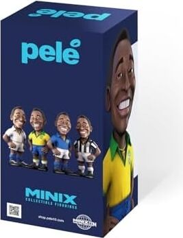 Mınıx Pele Brezilya 1. Kit 12 cm Figür - Koleksiyonluk Pele Figürü Spor Futbol Simge Serisi Hayranlar Için