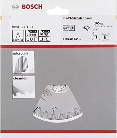 Vorritzblatt Konik, Laminated Için En Iyisi Panel, 100 x 22 Mm, Diş Sayısı 24, 1 Adet, 2608642606