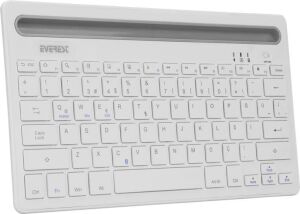 Everest KB-BT82 Q Kablosuz Beyaz/gümüş Mac/win//ıos Uyumlu Bluetooth Ultra Ince