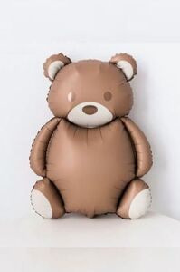 Retro Büyük Kahverengi Ayı Folyo Balon Teddy Bear 89-72 cm