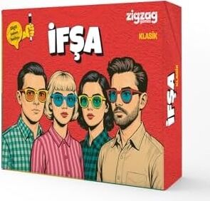 Zigzag Games Ifşa Klasik Kutu Oyunu, 64 Kartlı, Kalem Hediyeli, 12+ Yaş, Arkadaş Grubu Için