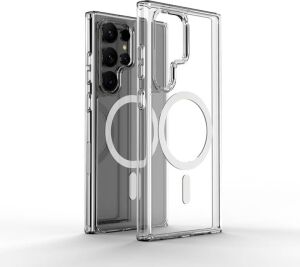 Galaxy S26 Ultra Kılıf Kablosuz Şarj Özellikli Silikon Darbe Emici Şeffaf Kılıf
