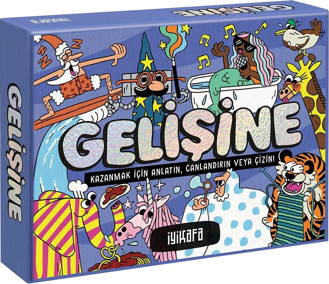 Gelişine – (3 Farklı Yolla) Anlatım Parti Kutu Oyunu | Tamlamaları Kelimelerle, Canlandırarak Ya Da Çizerek Anlat, Tahmin Et, Puan Kazan | 4+ Oyuncu 7+ Yaş | Eğlence Garantili Anlar