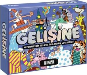 Gelişine – (3 Farklı Yolla) Anlatım Parti Kutu Oyunu | Tamlamaları Kelimelerle, Canlandırarak Ya Da Çizerek Anlat, Tahmin Et, Puan Kazan | 4+ Oyuncu 7+ Yaş | Eğlence Garantili Anlar