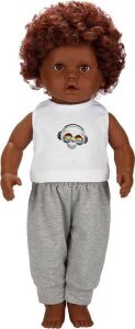 Dollz'n More Dada Kıvırcık Saçlı Bebek 60 cm - S01060091