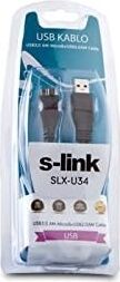 SLX-U34 Usb3.0 1m Harici Disk 2'li Data+Şarj Micro USB Kablosu