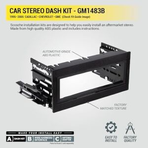 Scosche Dash Kit 1995 – 02 General Motors 1500 Serisi Için Tam Boy Kamyon Kiti