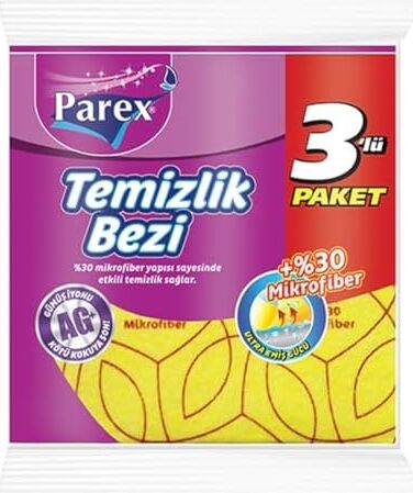 30% Mikrofiber Temizlik Bezi 3'lü