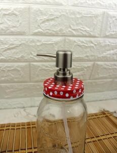 Büyük Boy Cam Sıvı Sabunluk 800ML