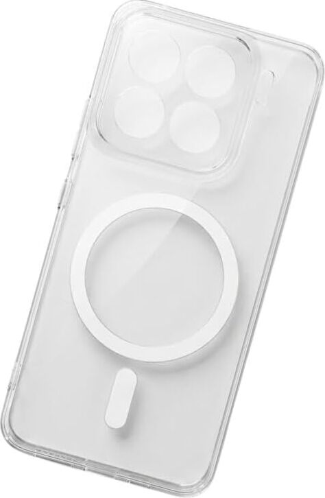- Xiaomi 15 ile Uyumlu Mi Magsafe ile Uyumlu Şeffaf Mika Sert Kılıf Darbe Korumalı Sararmaya Dirençli - Beyaz