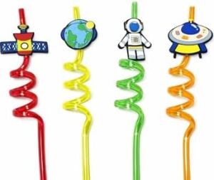 Renkli Eğlence Pipetleri – 6’lı Karışık Paket (24 PIPET)(26CM)