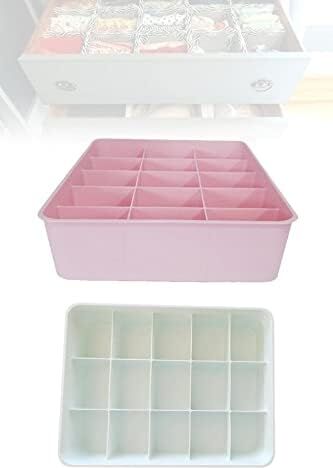 Kapaksız Dolap Içi 15 Bölmeli Çekmece Düzenleyici Plastik Hobi Kutusu Takı Makyaj Saklama Kabı Organizer (Beyaz)