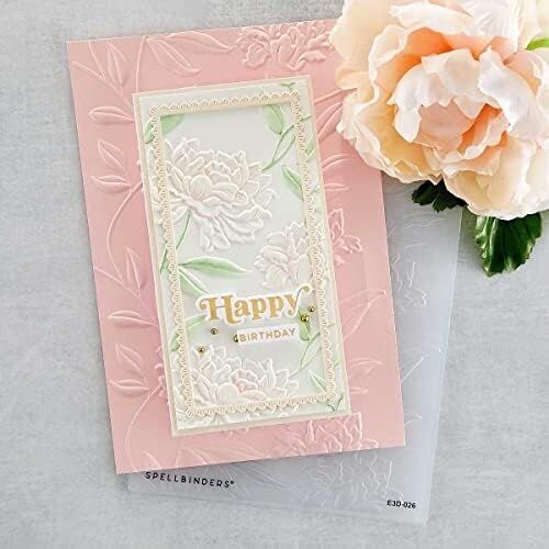 Spellbınders Papercrafts, Inc 3D Kabartma Klasörü Beau Bloom, Opak