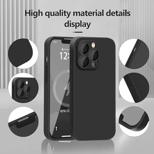 iPhone 14 Pro Max Uyumlu Kamera Korumalı Silikon Kılıf - Soft ve Pürüzsüz Dış Yüzey, Ultra Ince, Esnek Arka Kapak - Siyah