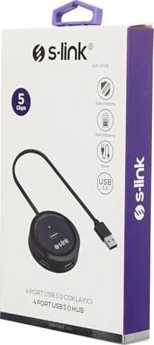 SW-U300 4 Port USB 3.0 Gri USB Hub