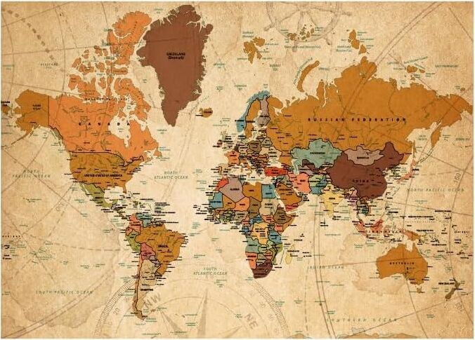 1000 Parça Puzzle - World Map-Iı (Dünya Haritası-Iı)