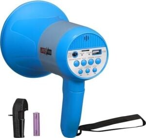 Mgf-50 USB Şarjlı El Megafon 50 Watt Kayıt USB Siren (Şarj Aleti Içerisinde)