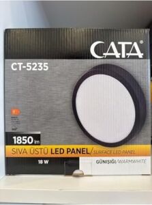 CT-5235 Sıva Üstü LED Panel 18W Günışığı