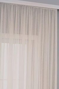 Gauze Fabric Design Folded Bej Keten Plus Yüksek Kaliteli Tül Perde 350 x 260