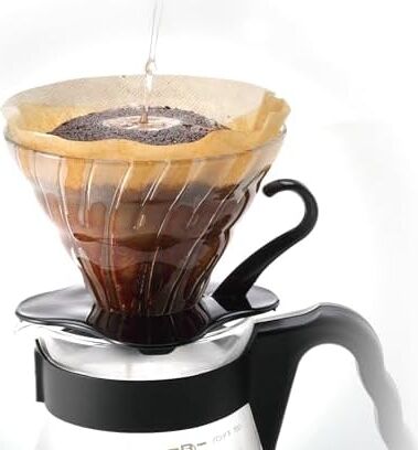 Hario V60 02 Dripper (Siyah Cam)