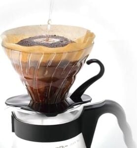 Hario V60 02 Dripper (Siyah Cam)