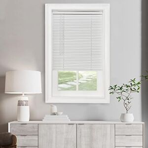 Achim Home Decor Akülü Mini Stor Perde, 46 cm Genişlik x 107 cm Uzunluk, Inci Beyazı, 2.5 cm Çıta